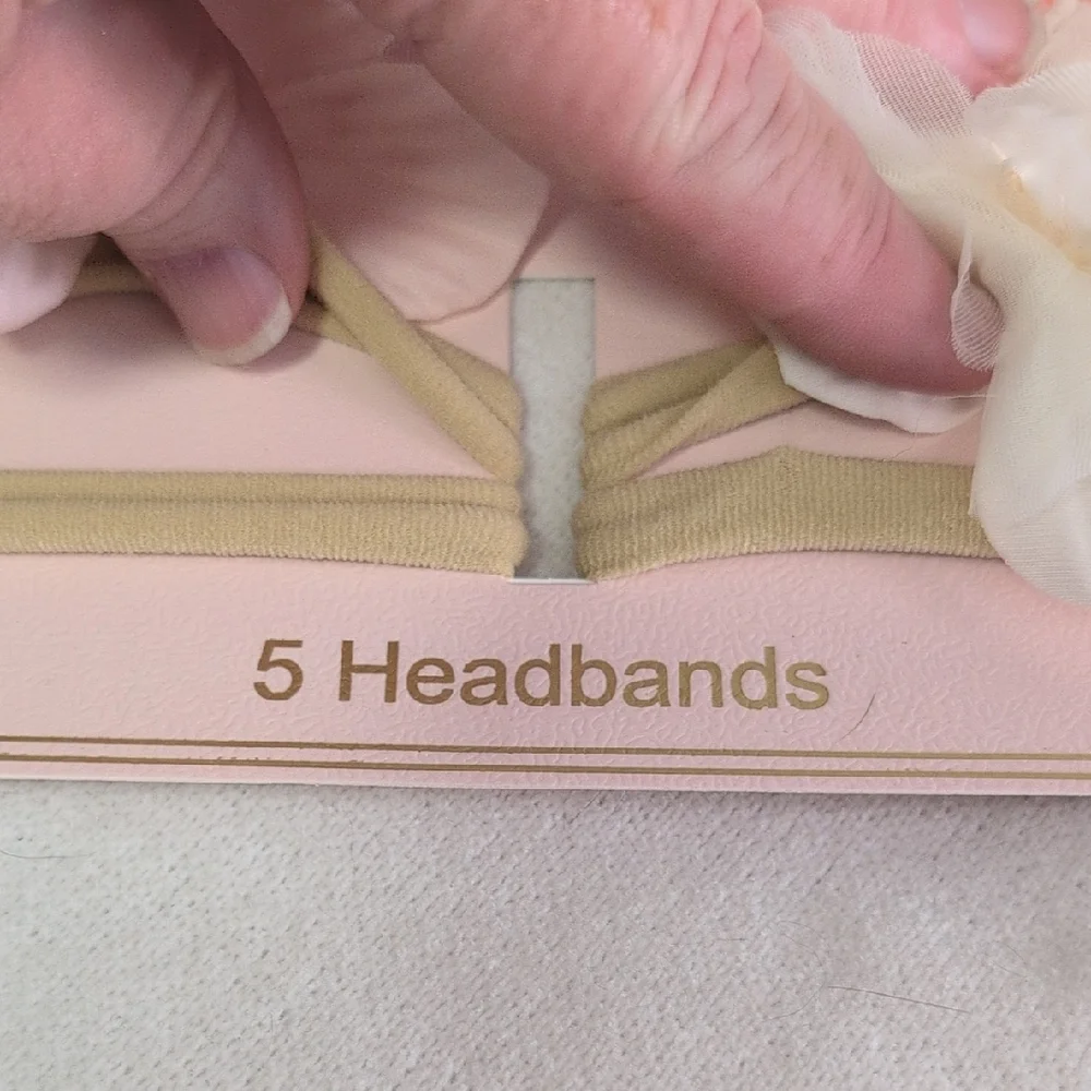 Ava Olivia Set of 5 Infant Floral Headbands